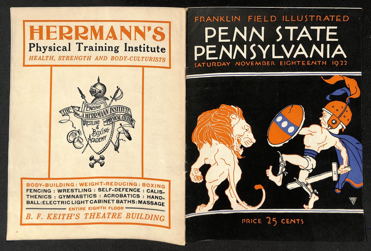 Vintage 11/18/1922 College Football Program Penn State vs. Pennsylvania 203317