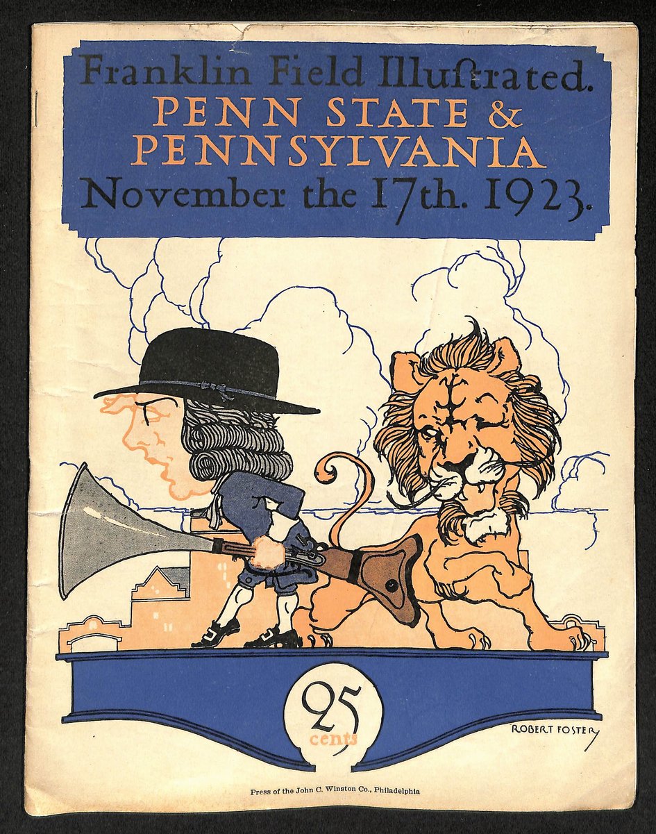 Vintage 11/17/1923 College Football Program Penn State vs. Pennsylvania 203318