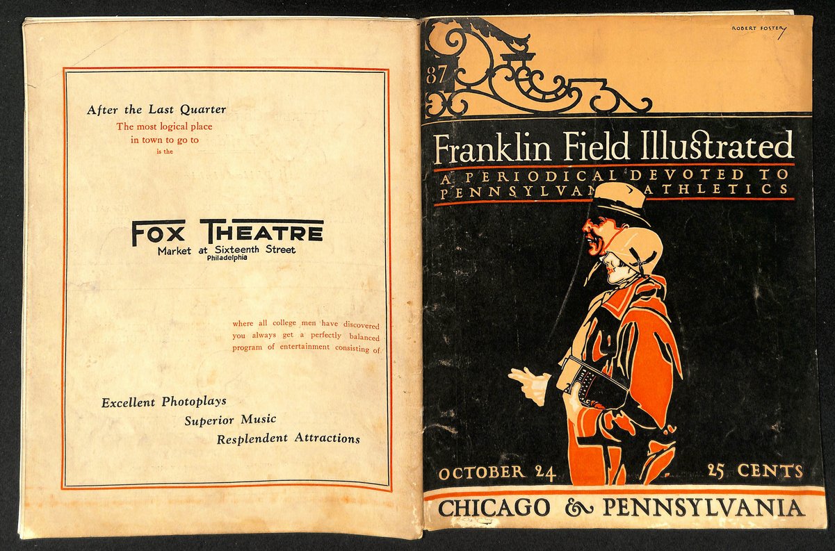 Vintage 10/24/1925 College Football Program Chicago vs. Pennsylvania 203320