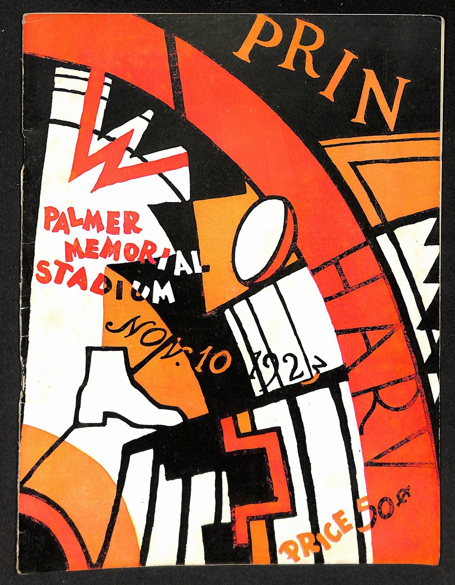 Vintage 11/10/1923 NCAA College Football Program Princeton vs. Harvard 203321