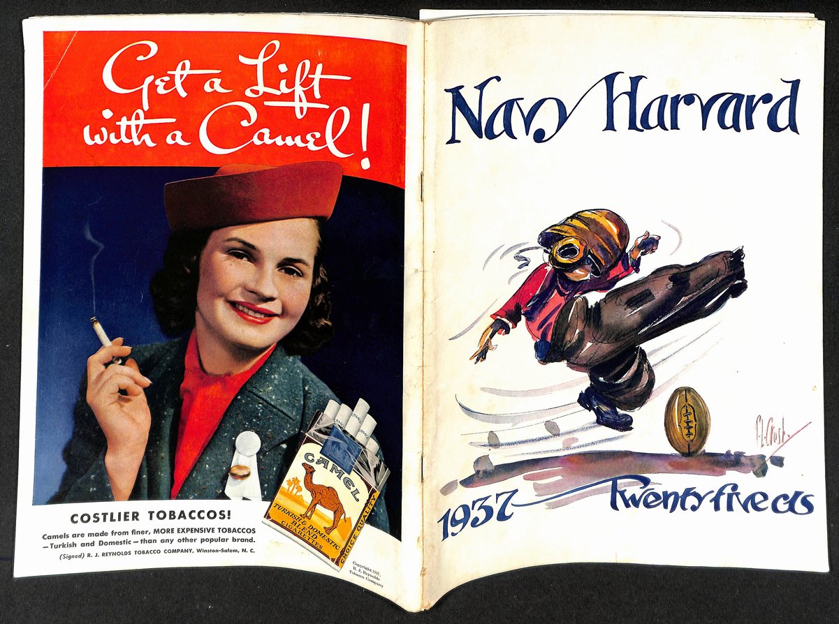 Vintage 10/16/1937 NCAA College Football Harvard vs. Navy 203324