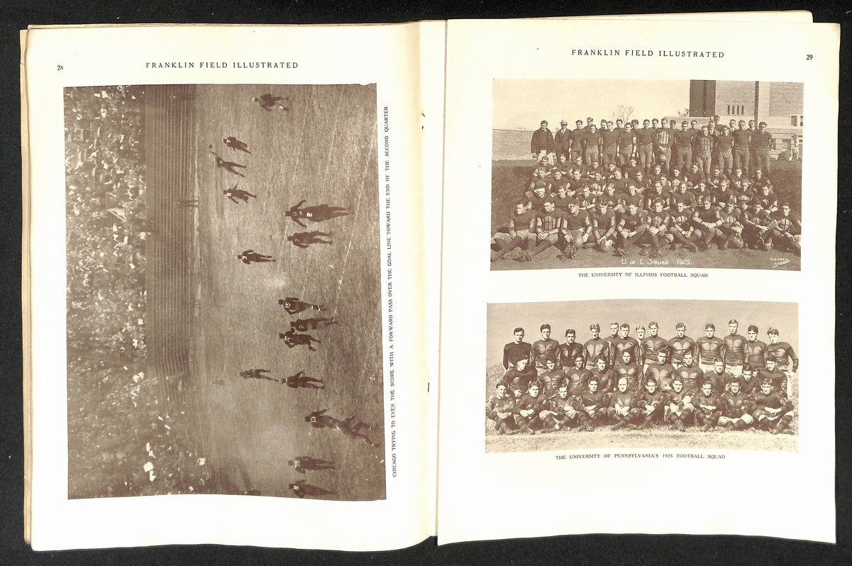 Vintage 10/31/1925 College Football Program Illinois vs. Pennsylvania 203325