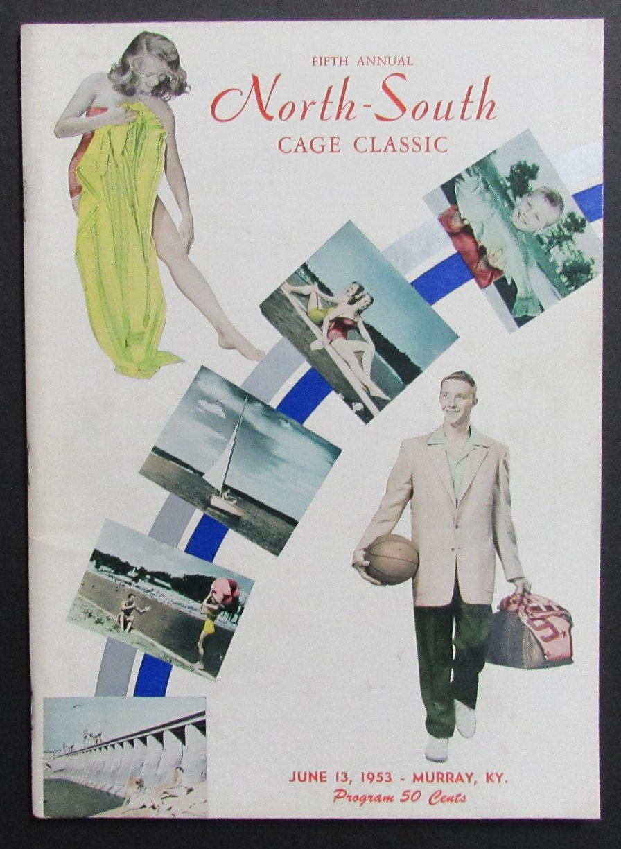 Vintage 6/13/1953 North-South Cage Classic Basketball Program RARE 198264