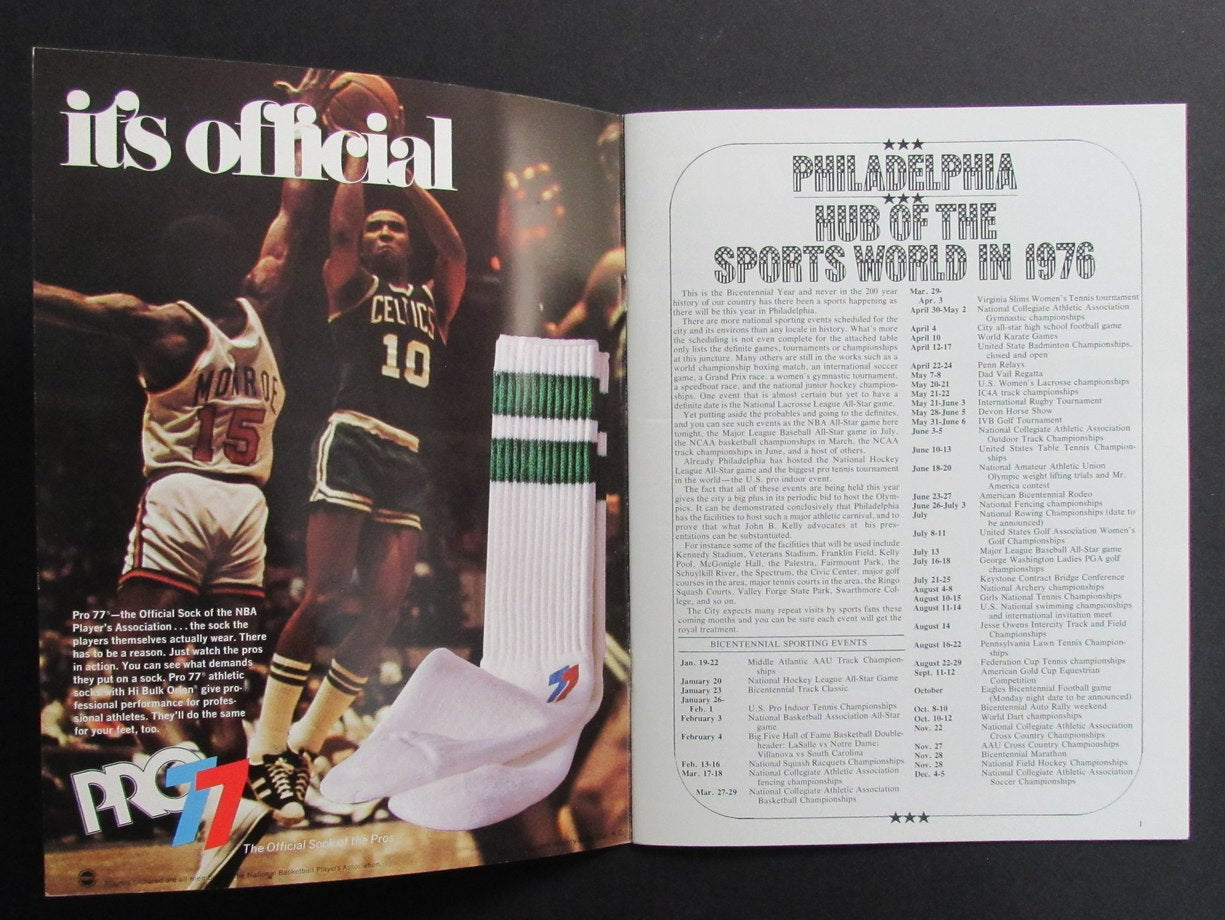 2/3/1976 NBA All-Star Game Program Magazine Clean High-grade 198281