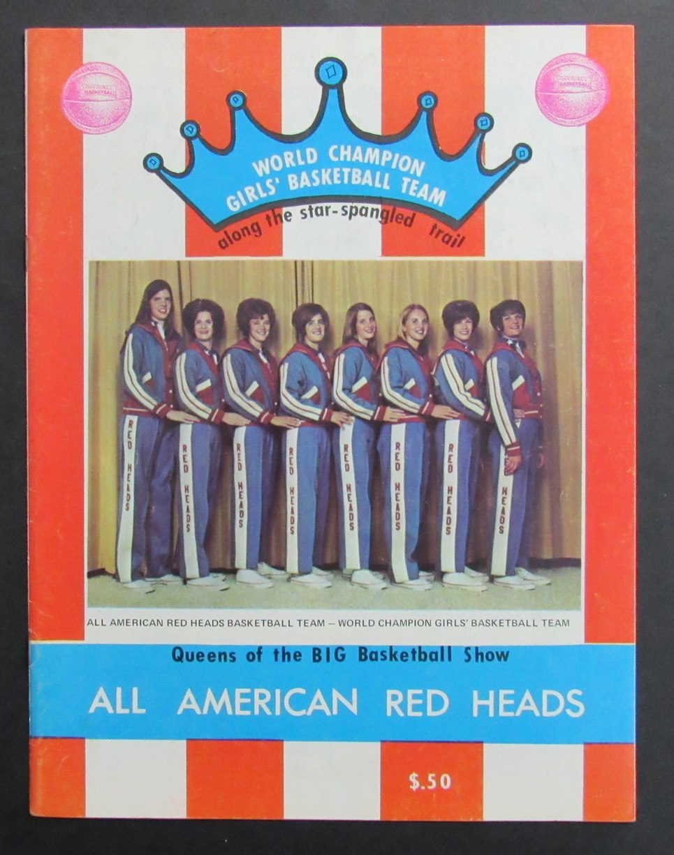 Vintage 1969 All American Red Heads Girls' Basketball Game Program 198291
