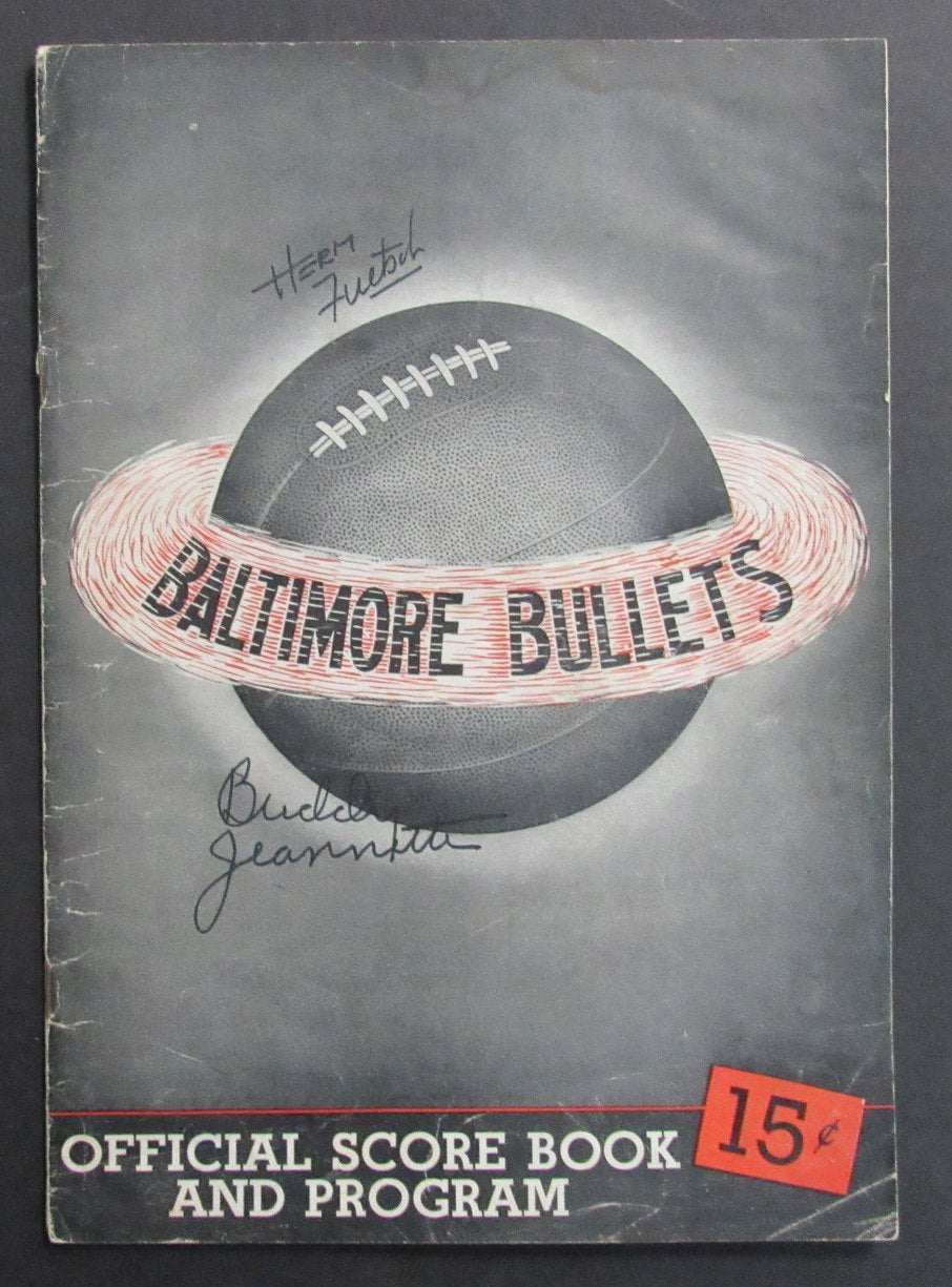 Vintage 1946-47 Basketball Program Paterson Crescents vs. Baltimore Bullets