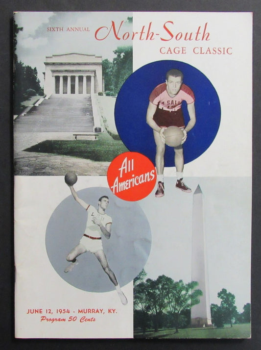 Vintage 6/12/1954 North-South Cage Classic Basketball Program Jim Taylor 198297