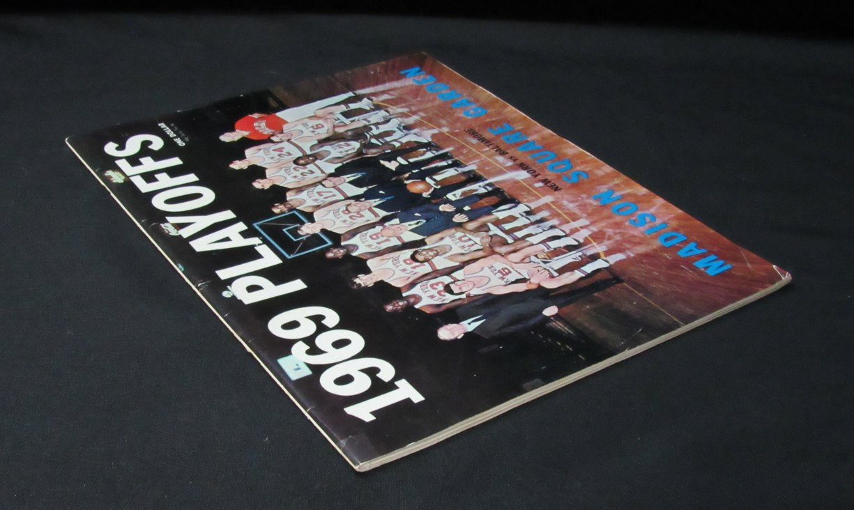Vintage 1969 NBA Playoffs Program New York Knicks vs. Baltimore Bullets 198299