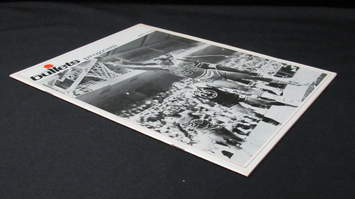 Vintage 1968-69 Basketball Program Baltimore Bullets vs. New York Knicks 198301