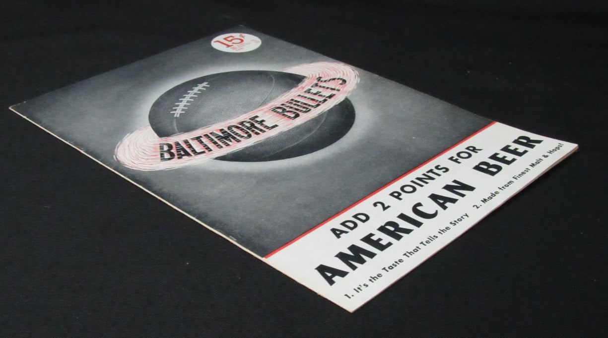 Vintage 1947-48 Basketball Program Baltimore Bullets vs. Boston Celtics 198302