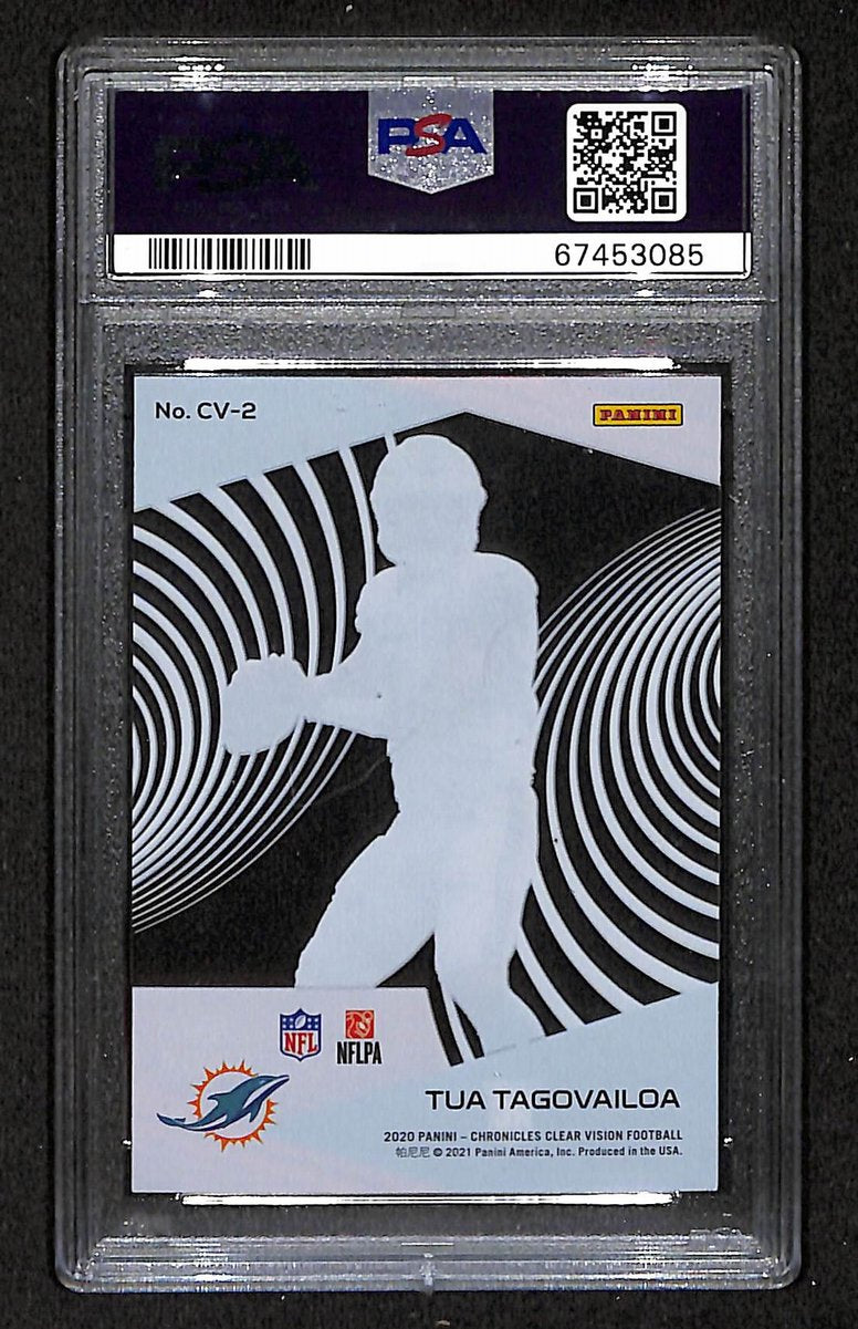 2020 Panini Chronicles Tua Tagovailoa Clear Vision #CV2 RC PSA 10 BA201751