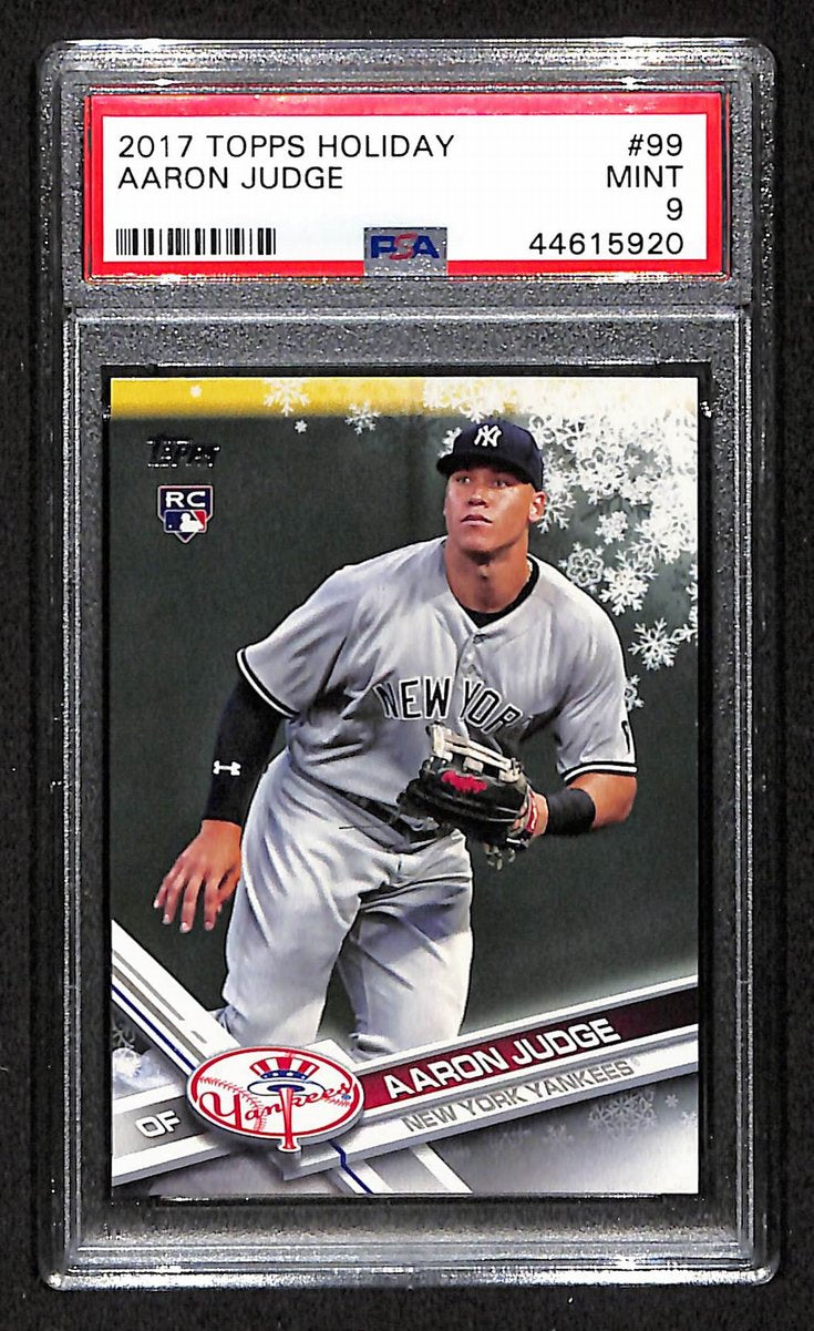 2017 Topps Holiday Yankees Aaron Judge RC #99 PSA 9 BA201759