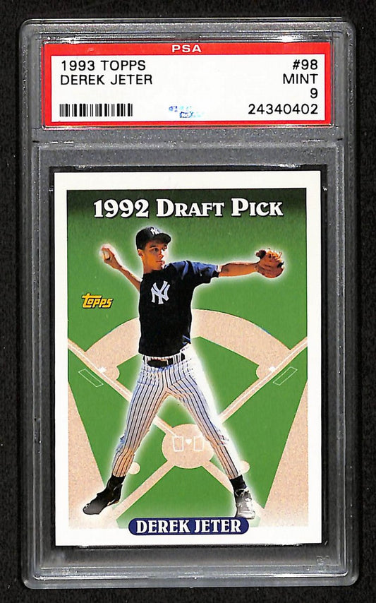 1993 Topps Yankees Derek Jeter RC #98 PSA 9 BA201760