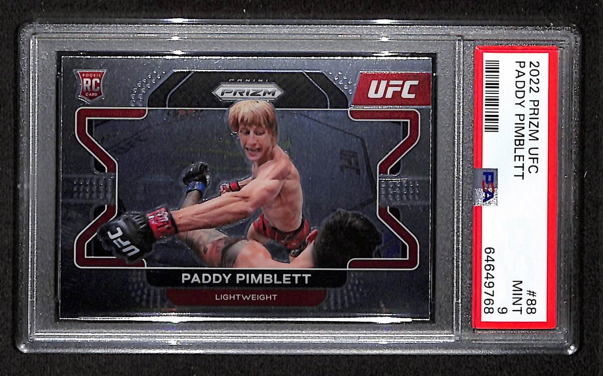 2022 Prizm UFC Paddy Pimblett RC #88 PSA 9 BA201761