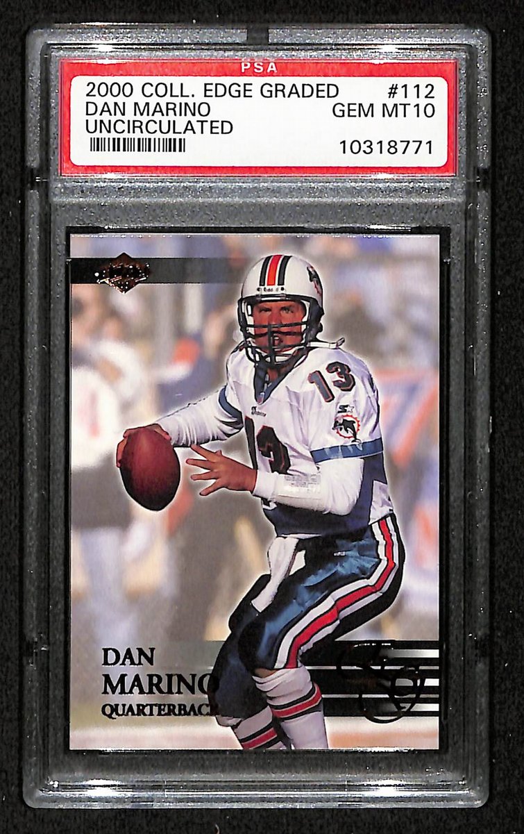 2000 Coll Edge Graded Dan Marino Uncirculated #112 PSA 10 Gem Mint BA201766