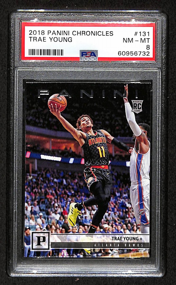 2018 Panini Chronicles Hawks Trae Young RC #131 PSA 8 BA201768