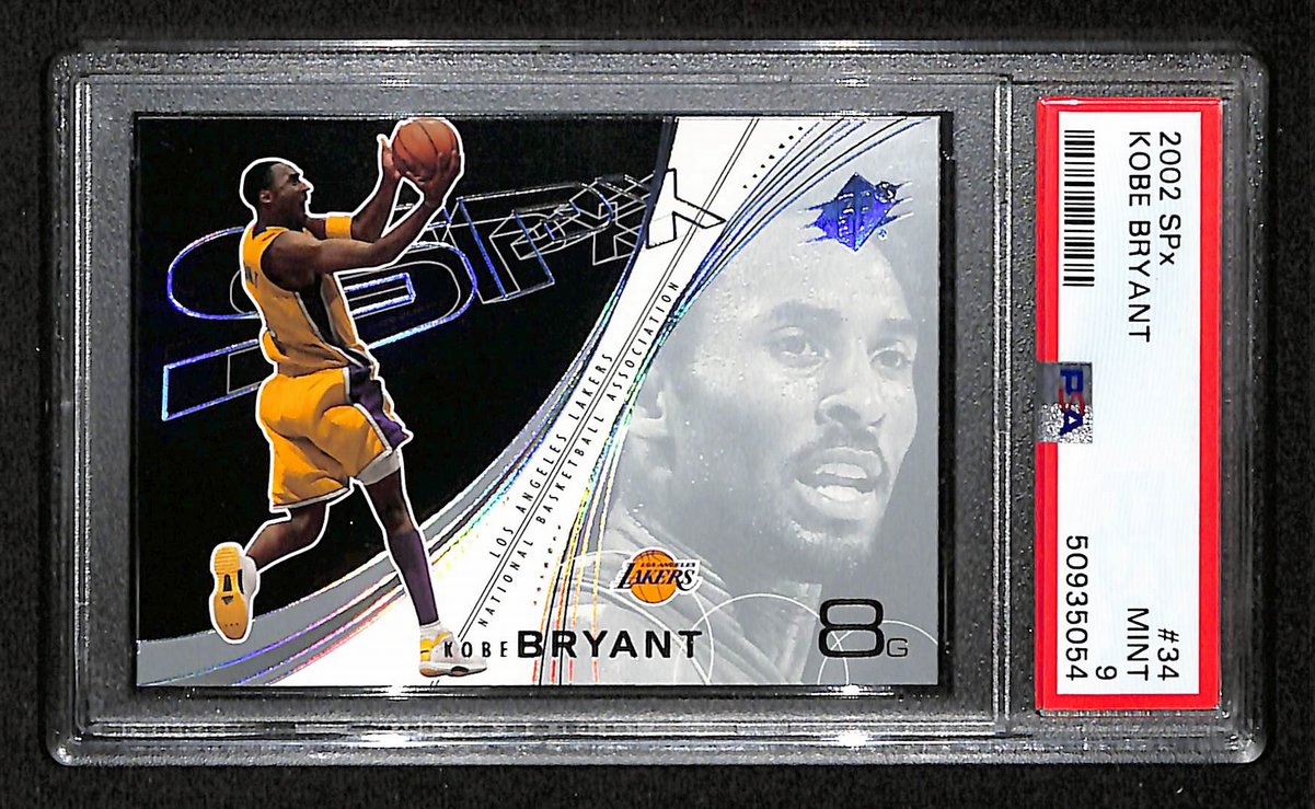 2002 SPx Los Angeles Lakers Kobe Bryant #34 PSA 9 BA201771