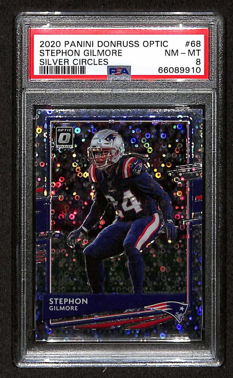 2020 Panini Donruss Optic Stephon Gilmore Silver Circles #68 PSA 8 BA201776