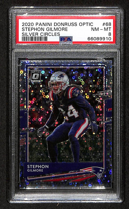 2020 Panini Donruss Optic Stephon Gilmore Silver Circles #68 PSA 8 BA201776
