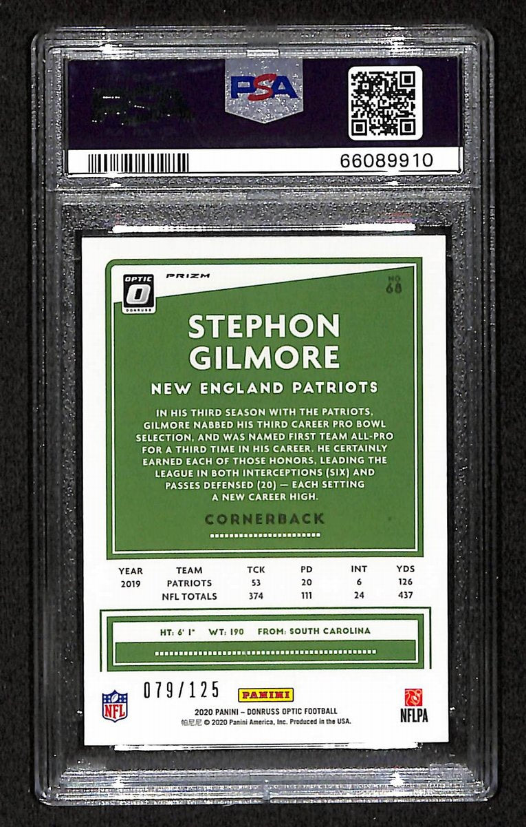 2020 Panini Donruss Optic Stephon Gilmore Silver Circles #68 PSA 8 BA201776