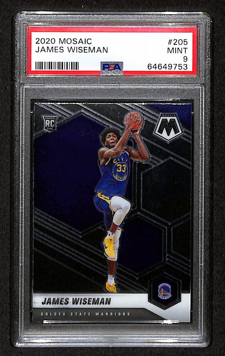 2020 Mosaic Warriors James Wiseman RC #205 PSA 9 BA201778