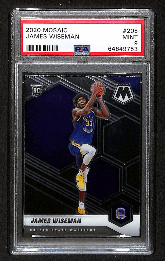 2020 Mosaic Warriors James Wiseman RC #205 PSA 9 BA201778