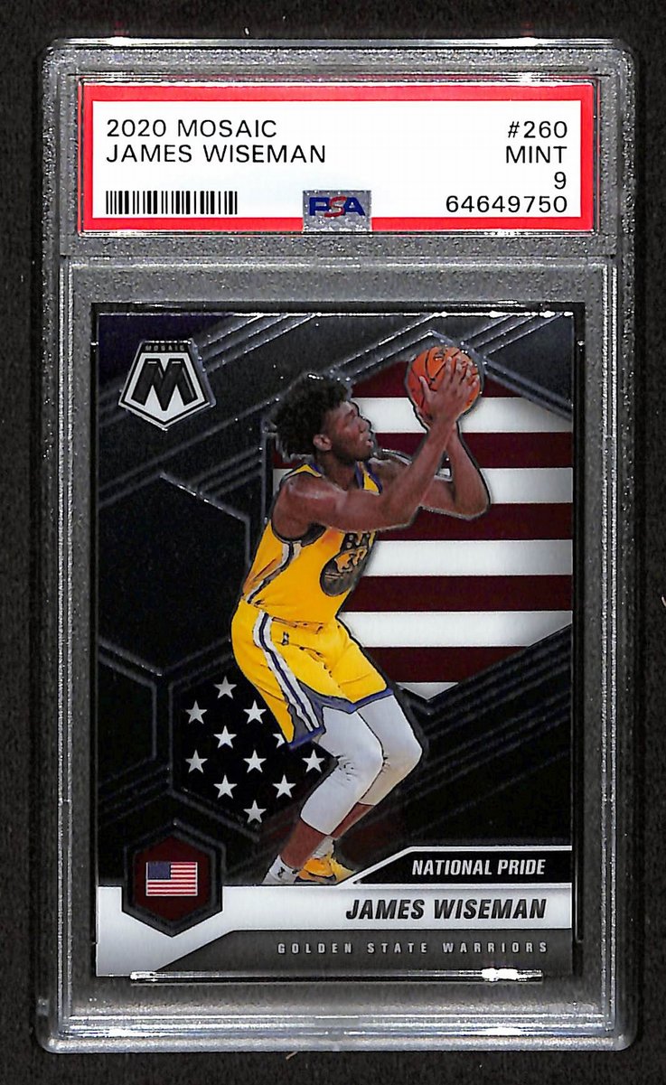 2020 Mosaic Warriors James Wiseman RC #260 PSA 9 BA201779