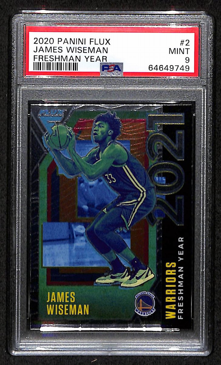 2020 Panini Flux Warriors James Wiseman Freshman Year #2 PSA 9 BA201780