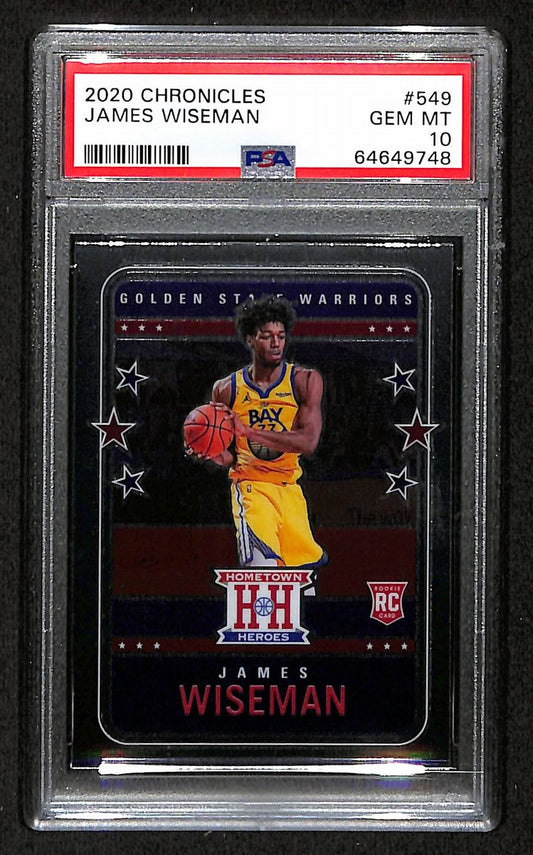 2020 Chronicles Warriors James Wiseman RC #549 PSA 10 Gem Mint BA201781