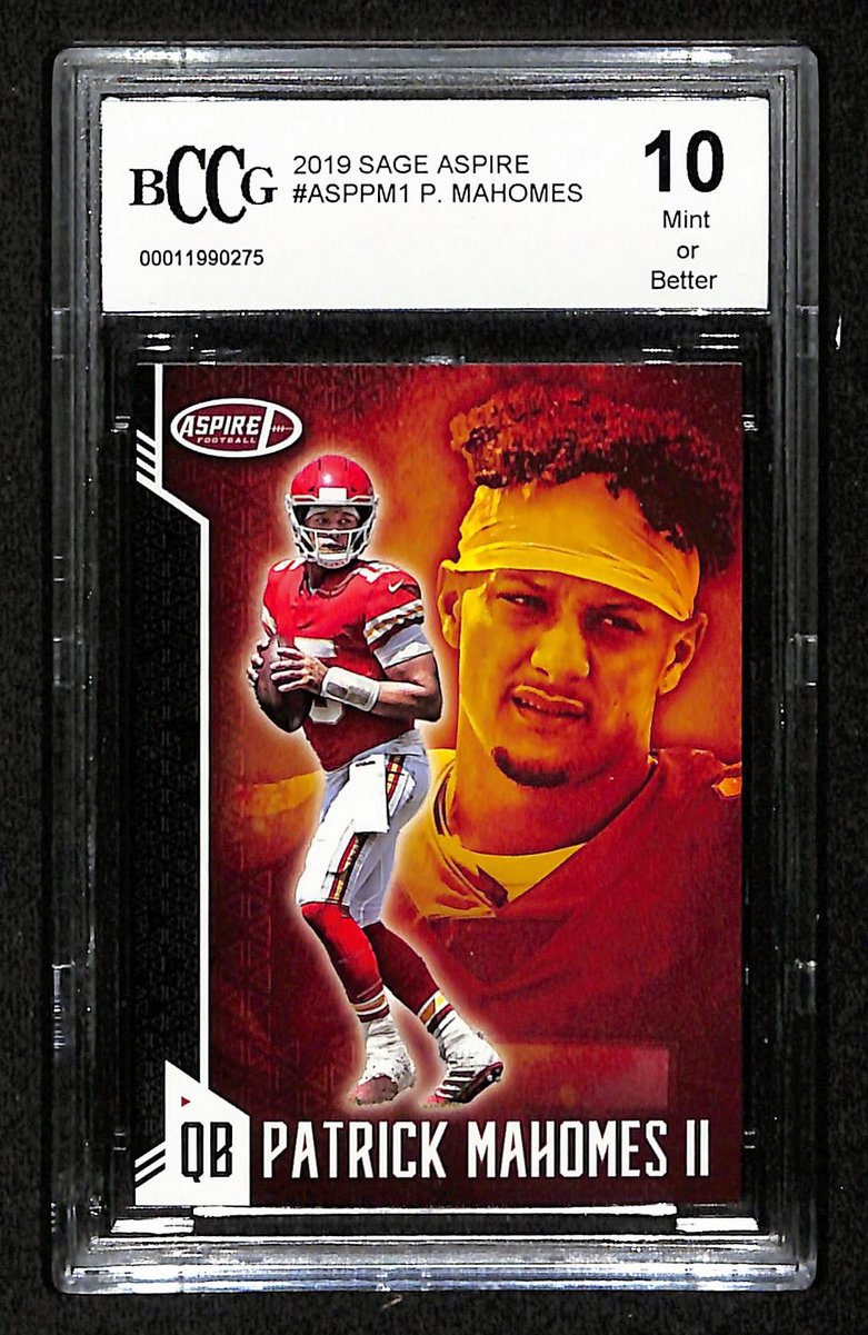 2019 Sage Aspire Chiefs Patrick Mahomes RC #ASPPM1 BCCG 10 BA201784