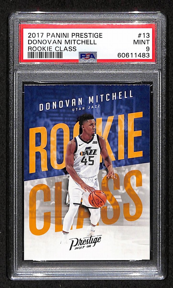2017 Panini Prestige Rookie Class Jazz Donovan Mitchell #13 PSA 9 BA201807