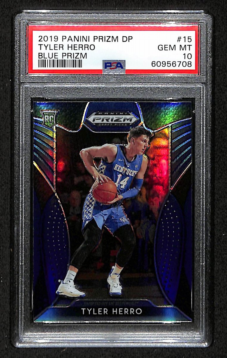 2019 Panini Prizm DP Blue Tyler Herro #15 PSA 10 Gem Mint BA201825