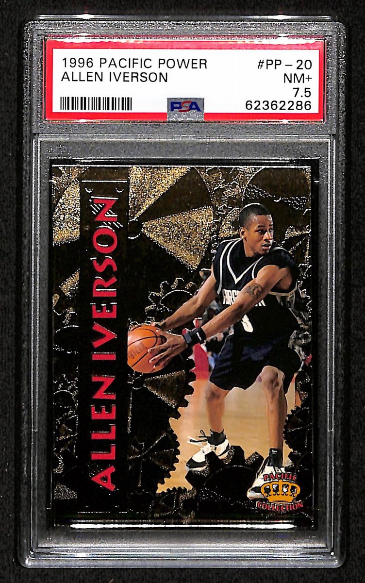 1996 Pacific Power Allen Iverson RC #PP-20 PSA 7.5 BA203290