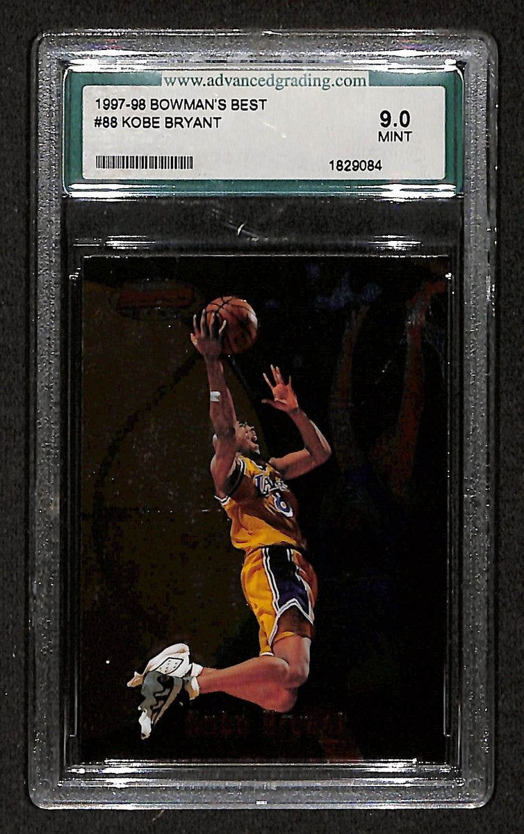 1997-98 Bowman's Best Lakers Kobe Bryant #88 AG 9.0 Mint BA203292