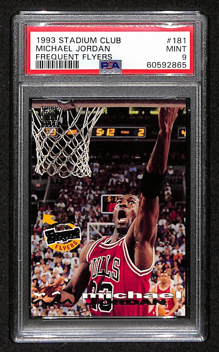 1993 Stadium Club Frequent Flyers Michael Jordan #181 PSA 9 BA203297