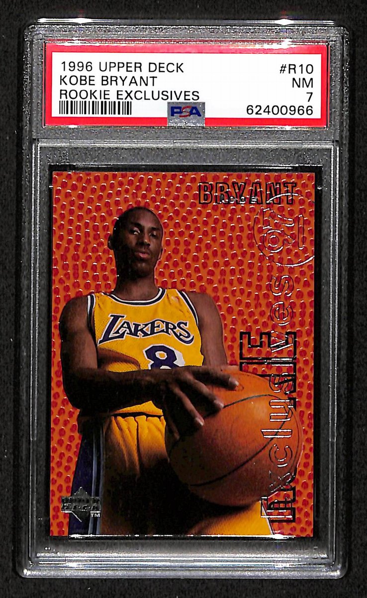 1996 Upper Deck Rookie Exclusives Kobe Bryant #R10 PSA 7 BA203299