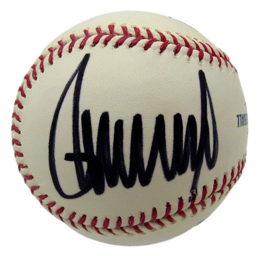 President Donald J Trump Signed/Autographed OML Baseball PSA/DNA Full LOA 204145