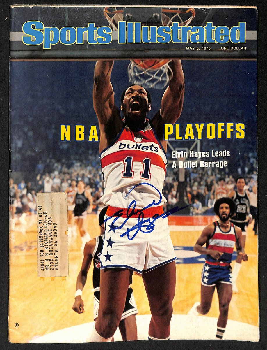 Elvin Hayes HOF Signed/Autographed 5/8/1978 Sports Illustrated Magazine 204076