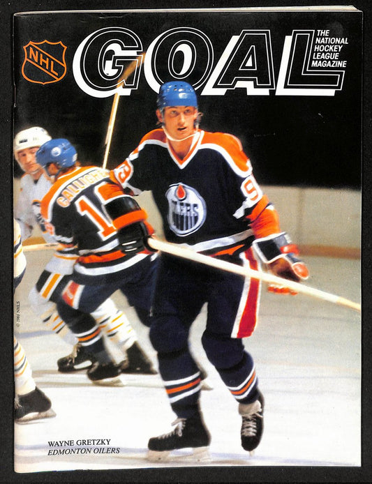 2/27/1982 GOAL NHL Program Peguins vs. Oilers Gretzky Scored 80th Goal 204078