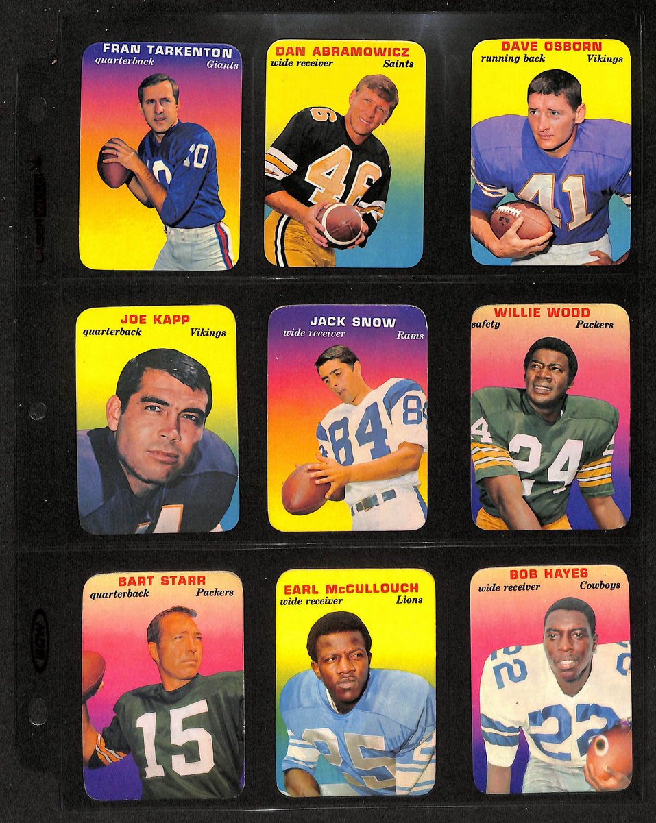 1970 TOPPS Glossy Football Complete Set (33) Cards 204080