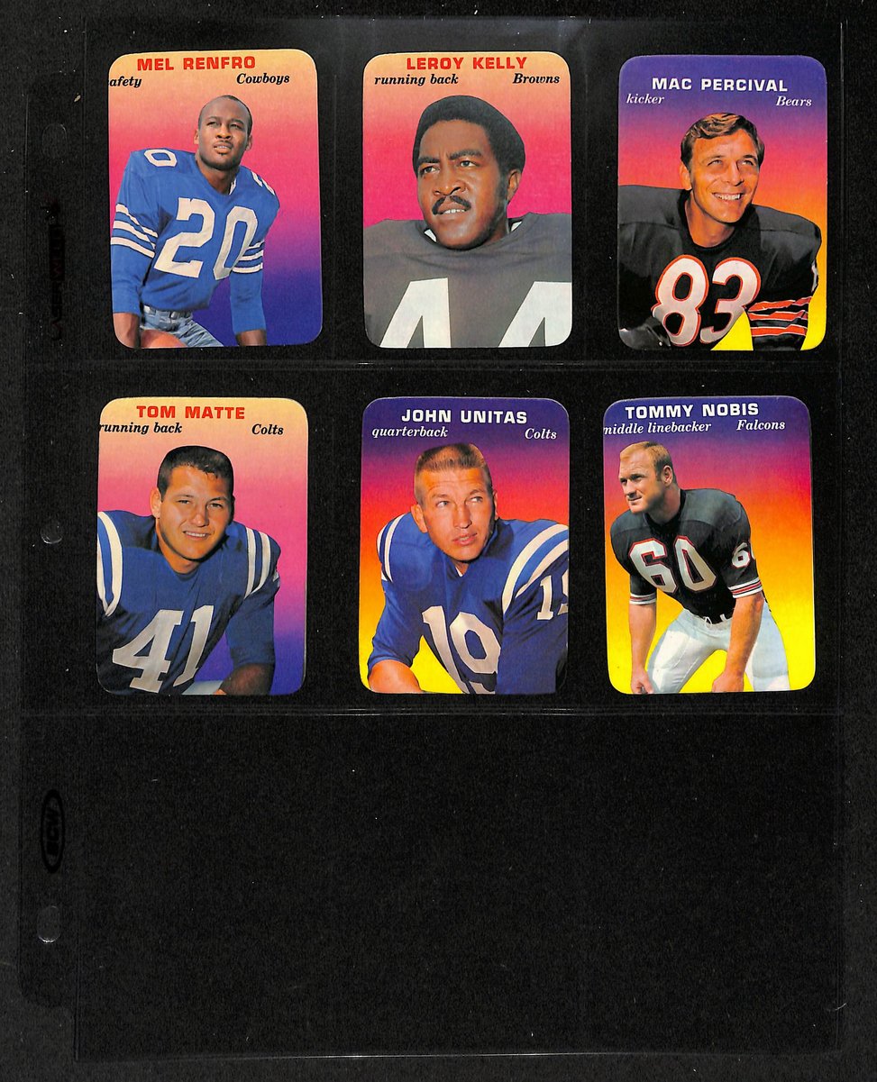 1970 TOPPS Glossy Football Complete Set (33) Cards 204080