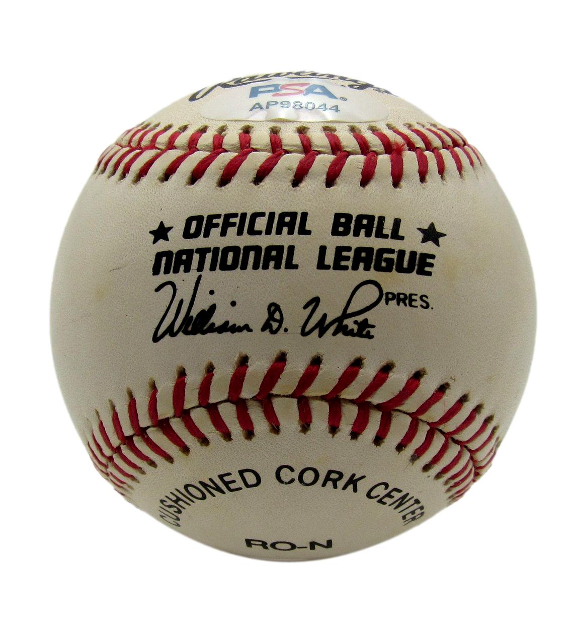 Ernie Banks HOF Signed/Autographed ONL Baseball Chicago Cubs PSA/DNA 203492