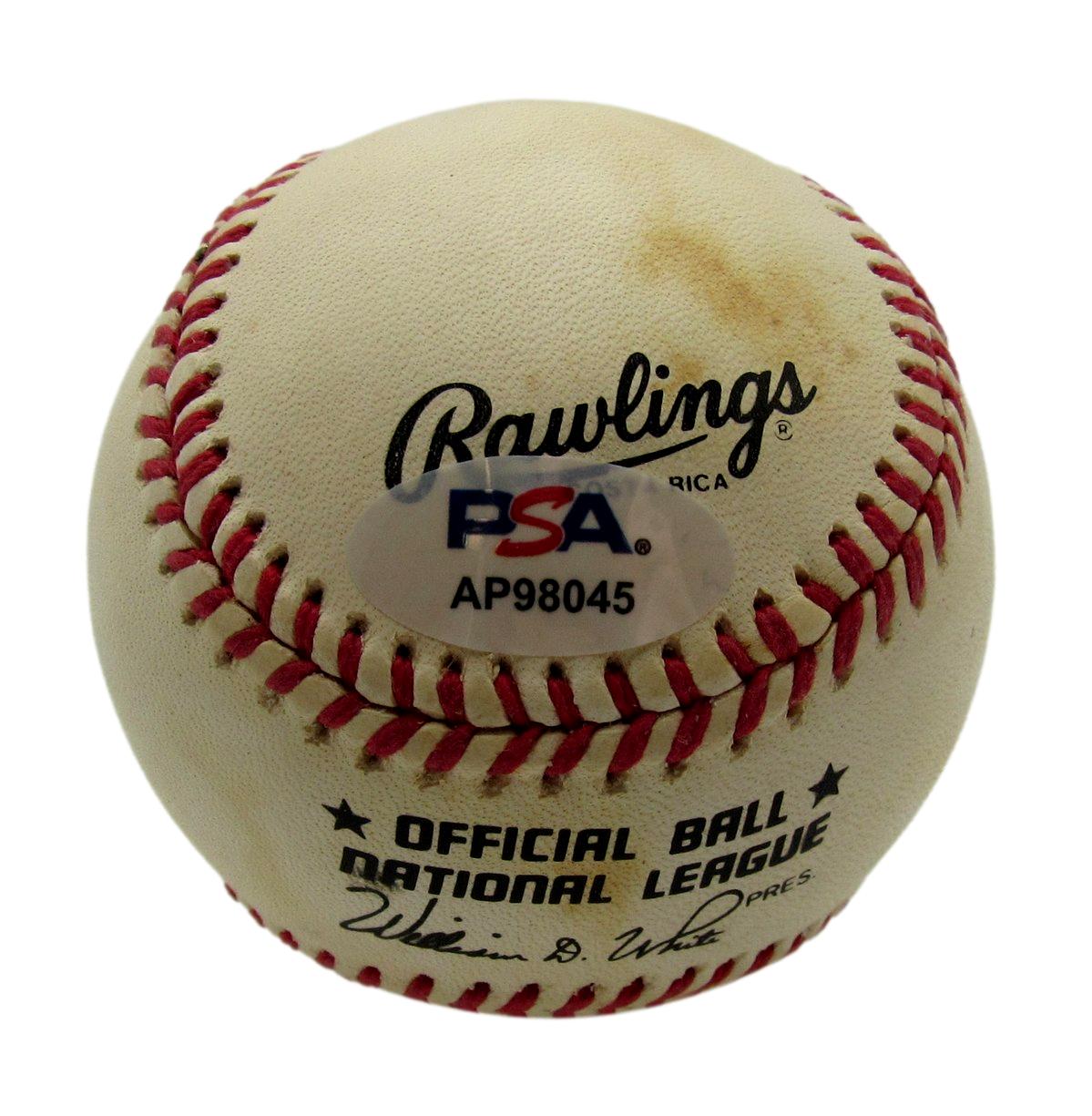 Ernie Banks HOF Signed/Autographed ONL Baseball Chicago Cubs PSA/DNA 203493