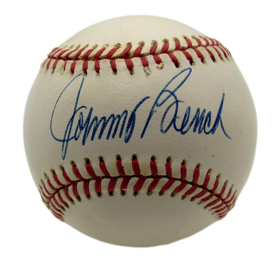 Johnny Bench HOF Signed/Autographed ONL Baseball Reds PSA/DNA 203494