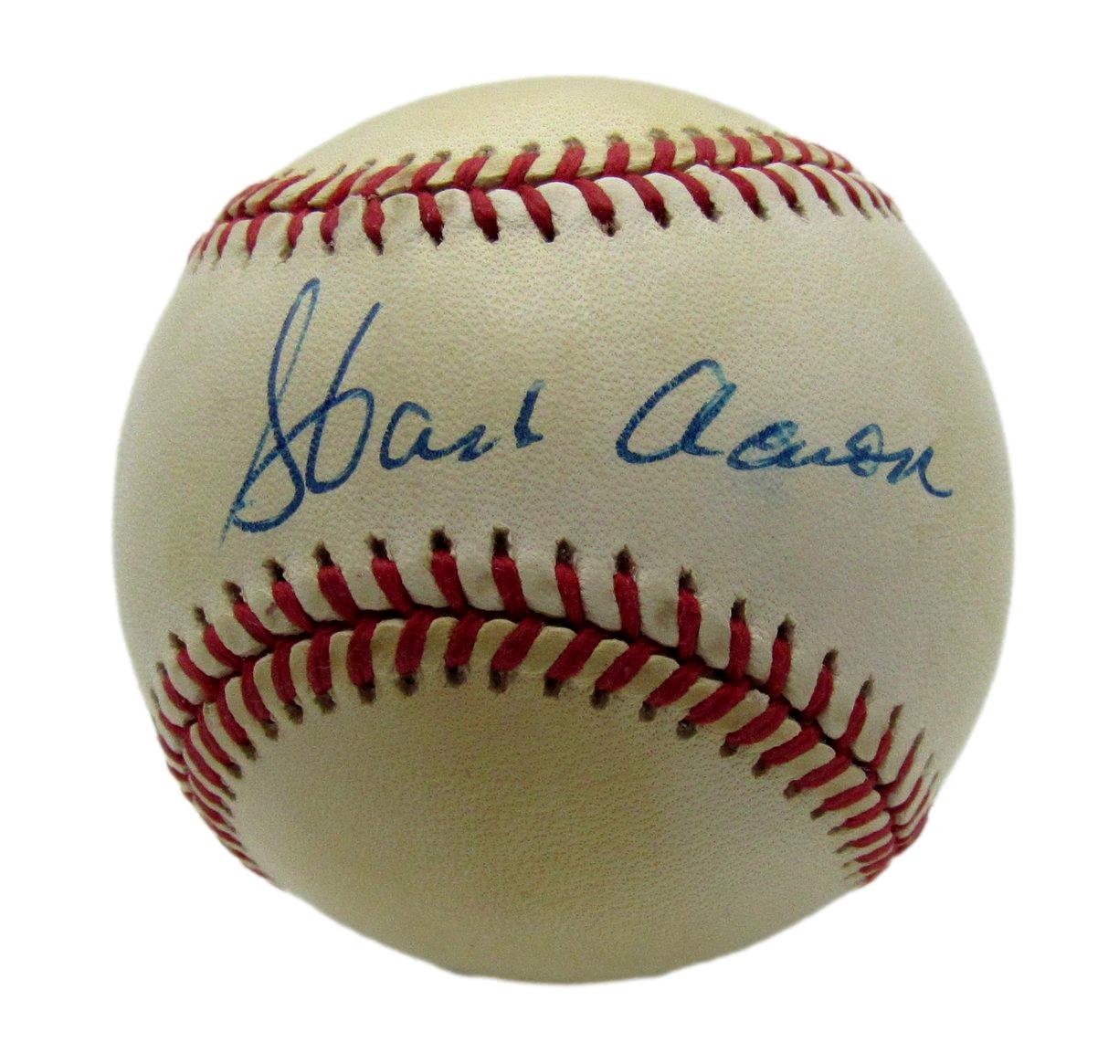 Hank Aaron HOF Signed/Autographed ONL Baseball Braves PSA/DNA 203495