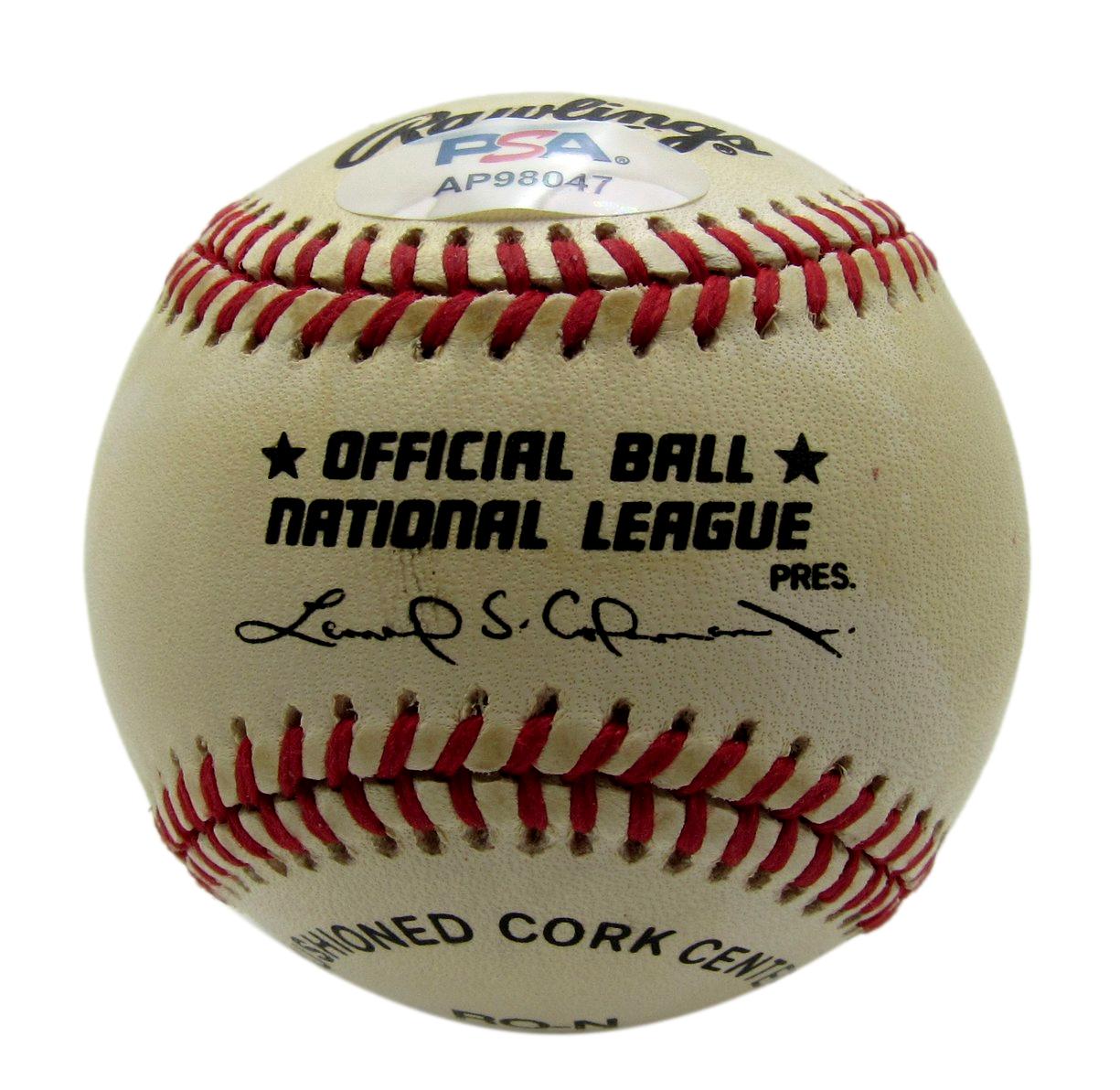 Hank Aaron HOF Signed/Autographed ONL Baseball Braves PSA/DNA 203495