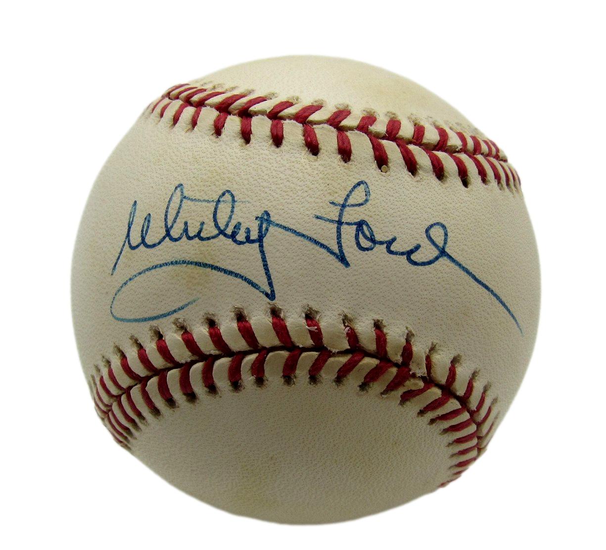 Whitey Ford HOF Signed/Autographed OAL Baseball Yankees PSA/DNA 203497