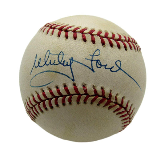 Whitey Ford HOF Signed/Autographed OAL Baseball Yankees PSA/DNA 203497