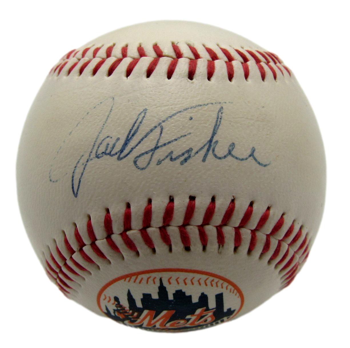 Jack Fisher Signed/Autographed Mets Logo Baseball New York Mets PSA/DNA 203503