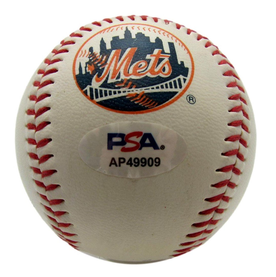Jack Fisher Signed/Autographed Mets Logo Baseball New York Mets PSA/DNA 203503